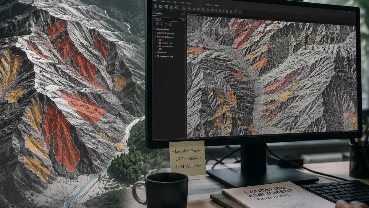 landslide lidar mapping