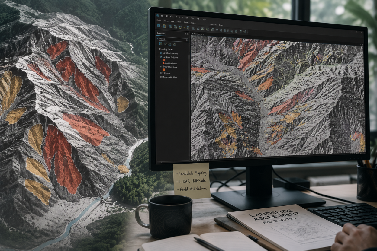 landslide lidar mapping